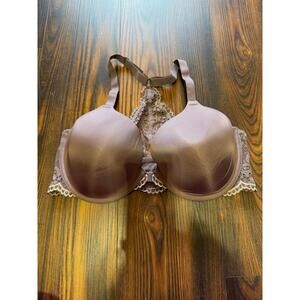 Maidenform Front Close Underwire Lacy T-Back Bra Size 38D